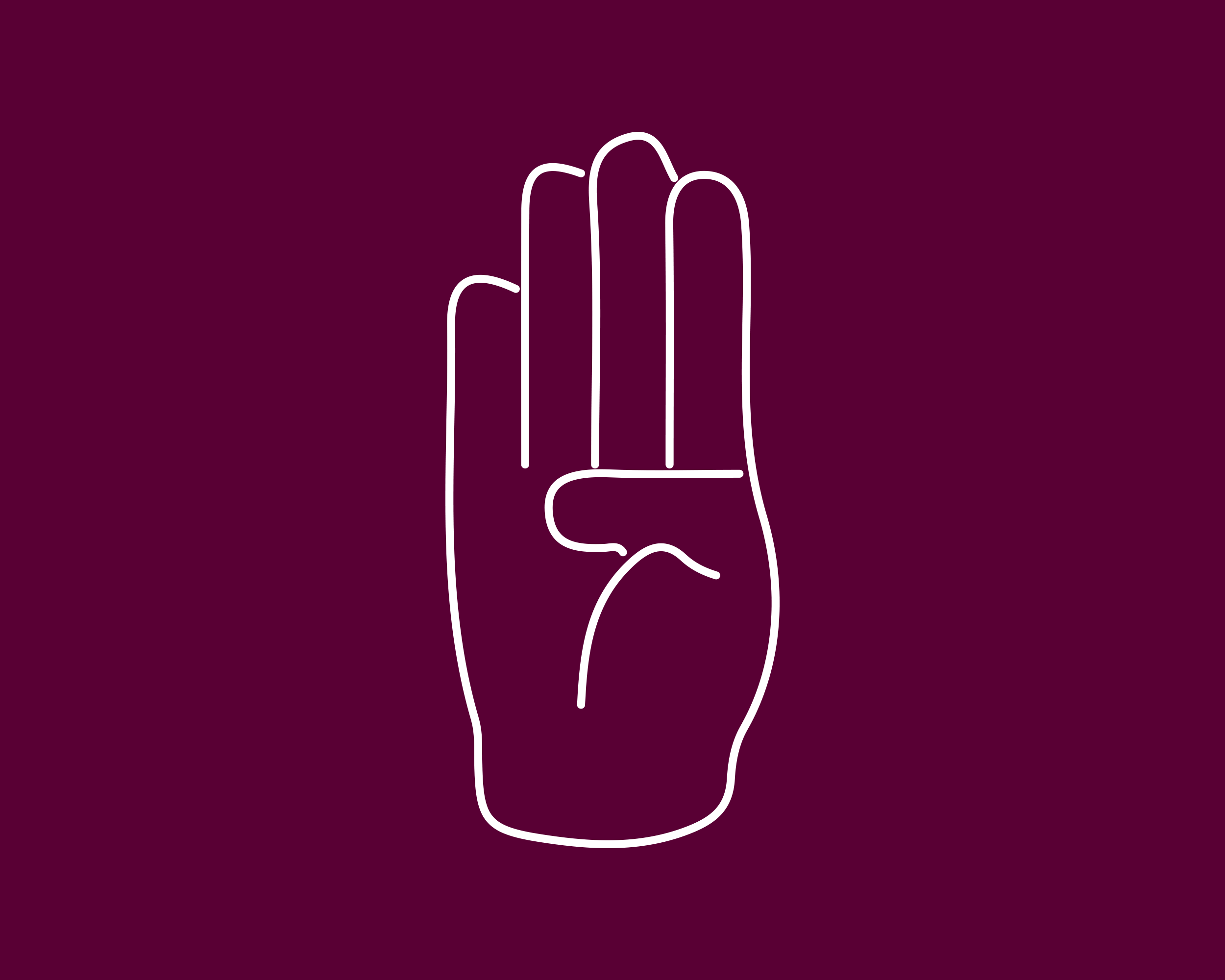 Handzeichen Stille Hilfe